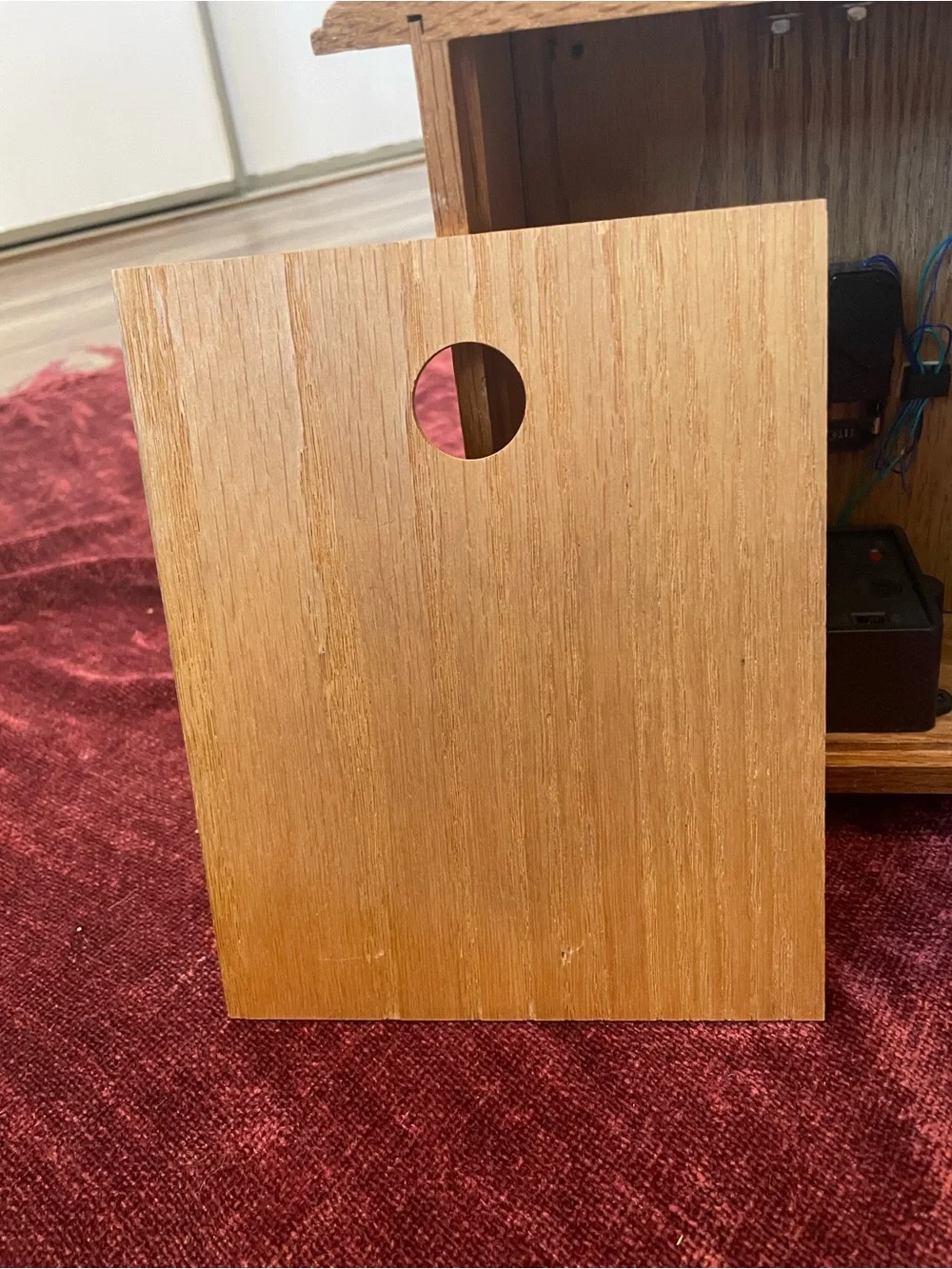 Classic Oak-Style Quartz Mantel Clock with Chimes